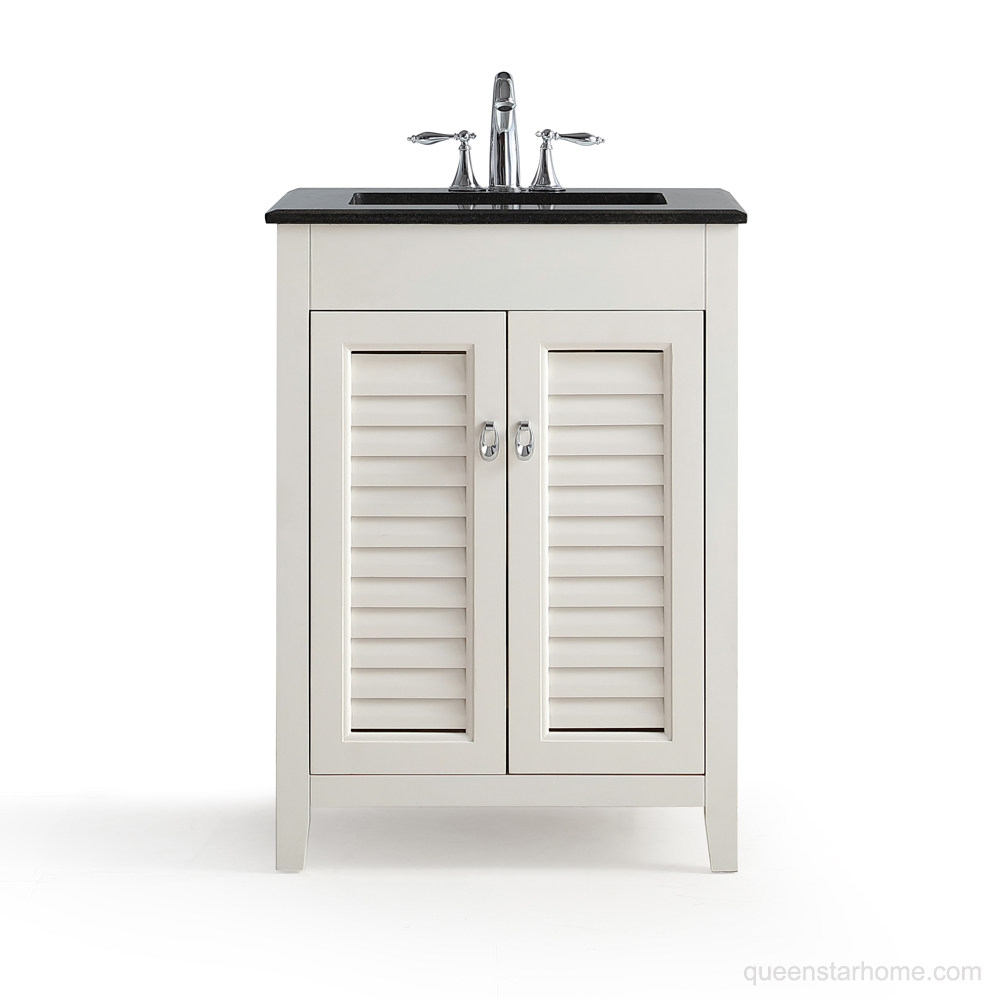 QS-AD02 24” White bathroom vanity cabinet